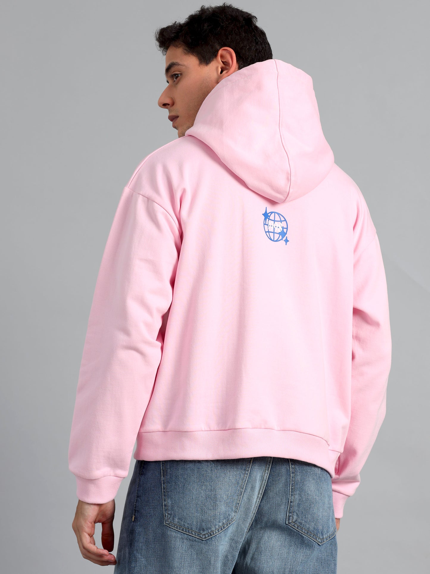 Good Vibes Pink Oversized Hoodie