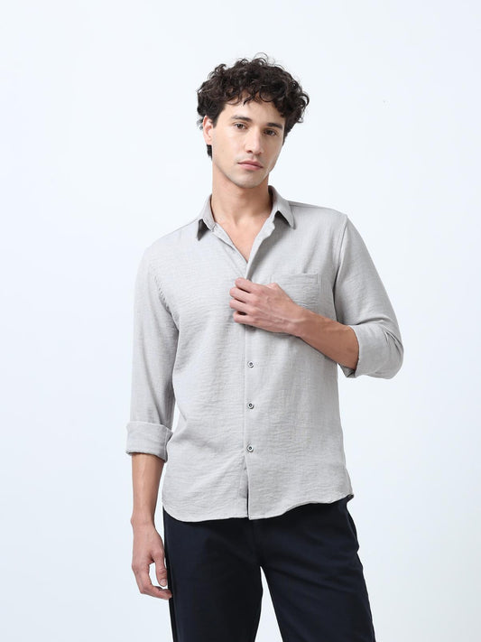 Premium Grey Plain Shirt