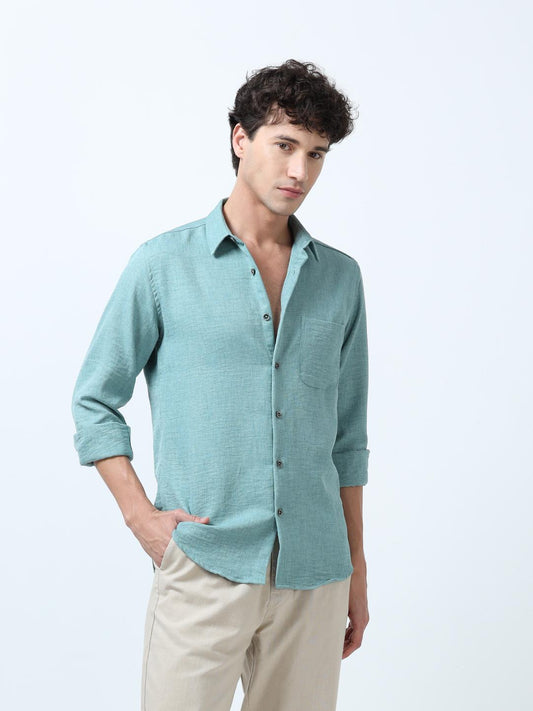 Premium Green Plain Shirt