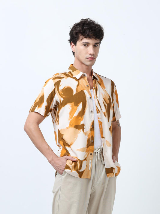 Creative Abstract Print Shirt